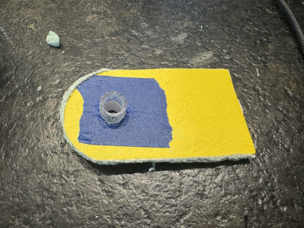 Folder-caulk sandwich