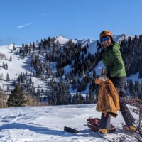 Caught mid-transition at top of Powder Park I