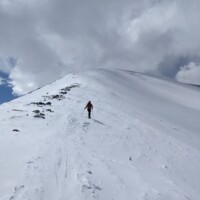 JD on the uphill of the final pitch of Quandary