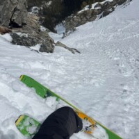 Silver Couloir, looking down