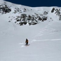 JD Skiing out of Tractor (i Chute)