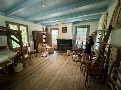 Vermilionville Historic Village near Lafayette, Louisiana showcased some old-timey houses and reenactments. Fun cultural experience... but also free RV parking haha