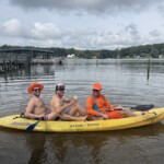 Three points for the price of one Kayak - team orange found a way to gain the system (and do a little brotherly bonding)