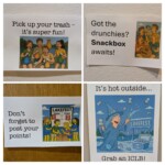 Just a few of the (many) signs I spread throughout campus. Shoutout to Chat GPT for the silly images and to Tim1 for compiling this photo