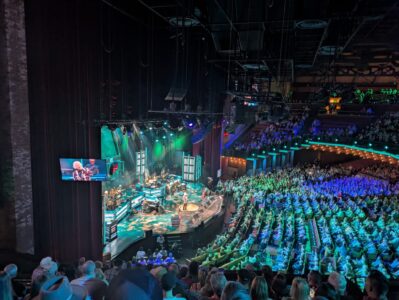 View from our seats at the Grand Ole Opry