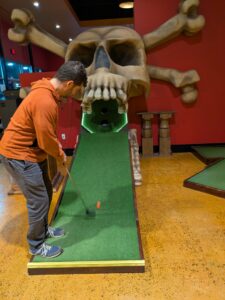 Harvest Host stop in Arkansas; played mini golf and pool