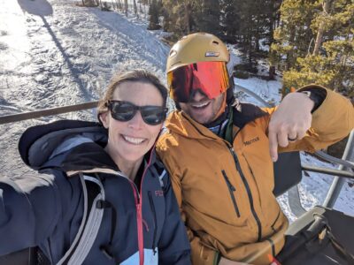 Why are we downloading (Aspen)?? Because the conditions were so poor, only the top of the mountain was open! Oy vey!