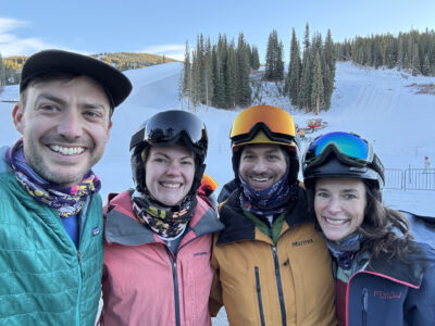 Skiing is better with friends! Luke and Brittney visited us at Copper Mountain (CO)